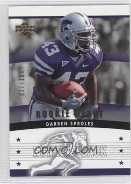 2005 Upper Deck Rookie Debut - [Base] - Gold 100 #114 - Darren Sproles /100