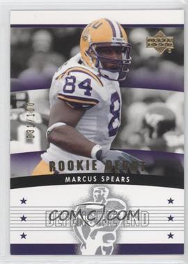 2005 Upper Deck Rookie Debut - [Base] - Gold 100 #142 - Marcus Spears /100