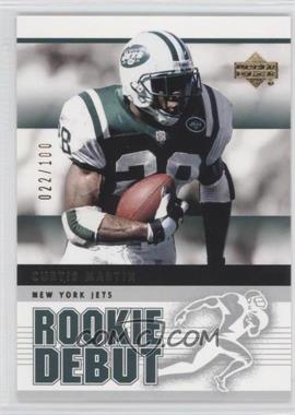 2005 Upper Deck Rookie Debut - [Base] - Gold 100 #68 - Curtis Martin /100