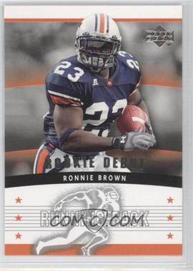 2005 Upper Deck Rookie Debut - [Base] #109 - Ronnie Brown