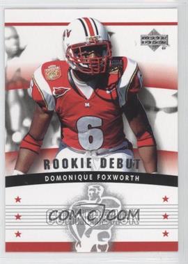 2005 Upper Deck Rookie Debut - [Base] #167 - Domonique Foxworth
