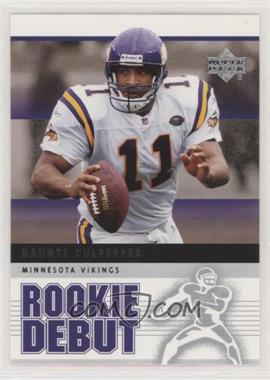 2005 Upper Deck Rookie Debut - [Base] #54 - Daunte Culpepper