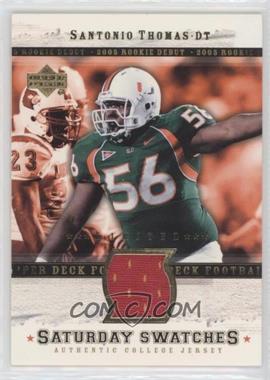 2005 Upper Deck Rookie Debut - Saturday Swatches - Limited #SA-ST - Santonio Thomas [EX to NM]