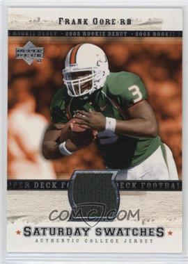 2005 Upper Deck Rookie Debut - Saturday Swatches #SA-FR - Frank Gore