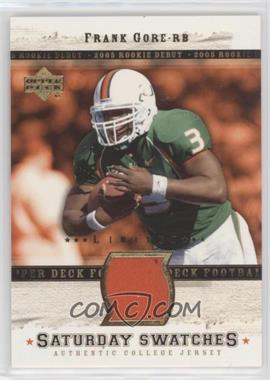 2005 Upper Deck Rookie Debut - Saturday Swatches #SA-FR - Frank Gore