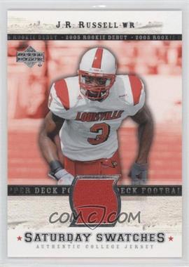 2005 Upper Deck Rookie Debut - Saturday Swatches #SA-JR - J.R. Russell