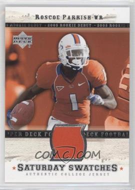 2005 Upper Deck Rookie Debut - Saturday Swatches #SA-RP - Roscoe Parrish