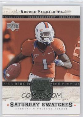 2005 Upper Deck Rookie Debut - Saturday Swatches #SA-RP - Roscoe Parrish