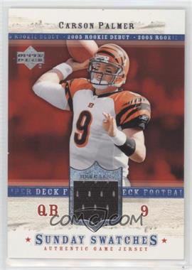 2005 Upper Deck Rookie Debut - Sunday Swatches #SU-CP - Carson Palmer