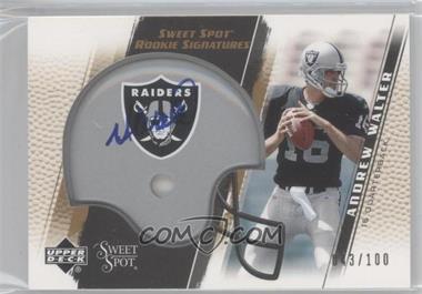 2005 Upper Deck Sweet Spot - [Base] - Gold #250 - Rookie Signatures - Andrew Walter /100