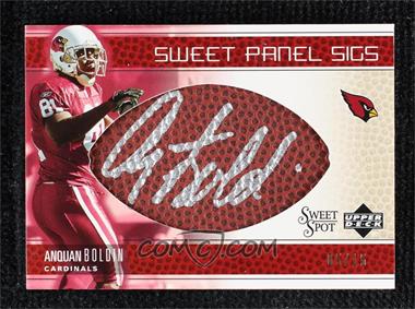 2005 Upper Deck Sweet Spot - Sweet Panel Sigs - Gold #SP-AB - Anquan Boldin /15