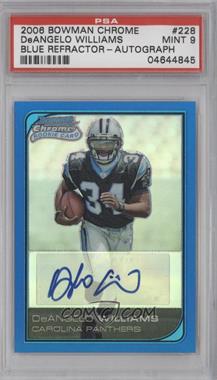 2006 Bowman Chrome - [Base] - Blue Refractor #228 - DeAngelo Williams /150 [PSA 9 MINT]