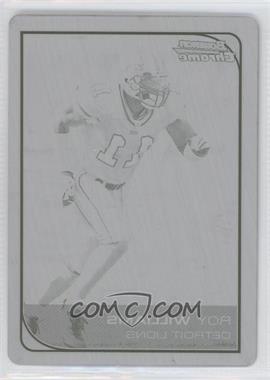 2006 Bowman Chrome - [Base] - Printing Plate Black #189 - Roy E. Williams /1