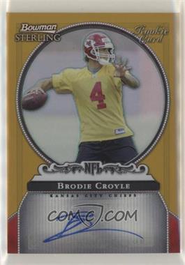 2006 Bowman Sterling - Autographs - Gold Refractor #BS-BCR - Brodie Croyle /900