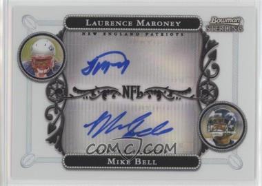 2006 Bowman Sterling - Dual Refractor Autographs #BSHC-MB - Laurence Maroney, Mike Bell /600