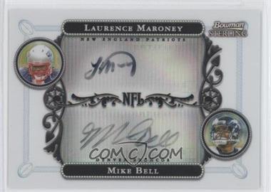 2006 Bowman Sterling - Dual Refractor Autographs #BSHC-MB - Laurence Maroney, Mike Bell /600