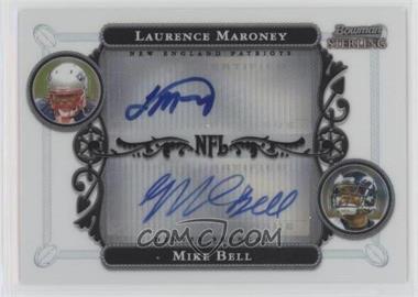 2006 Bowman Sterling - Dual Refractor Autographs #BSHC-MB - Laurence Maroney, Mike Bell /600