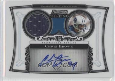 2006 Bowman Sterling - Relic Autographs - Refractor #BS-CB - Chris Brown /199
