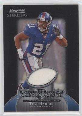 2006 Bowman Sterling - Relics - Black Refractor #BS-TBA - Tiki Barber /25