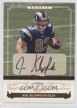 2006 Donruss Classics - [Base] - Significant Signatures Gold #127 - Rookies - Joe Klopfenstein /100