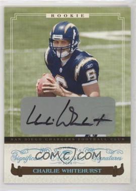 2006 Donruss Classics - [Base] - Significant Signatures Platinum #103 - Rookies - Charlie Whitehurst /25