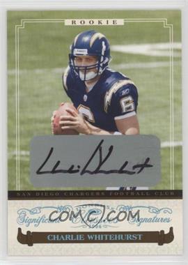 2006 Donruss Classics - [Base] - Significant Signatures Platinum #103 - Rookies - Charlie Whitehurst /25