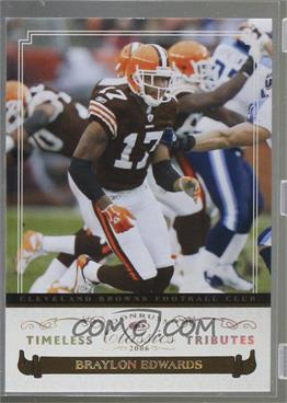 2006 Donruss Classics - [Base] - Timeless Tributes Gold #24 - Braylon Edwards /25 [Noted]