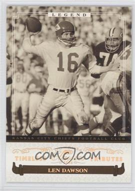 2006 Donruss Classics - [Base] - Timeless Tributes Gold #253 - Legend - Len Dawson /25