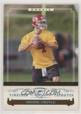 2006 Donruss Classics - [Base] - Timeless Tributes Platinum #101 - Rookies - Brodie Croyle /10