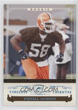 2006 Donruss Classics - [Base] - Timeless Tributes Platinum #190 - Rookies - D'Qwell Jackson /10