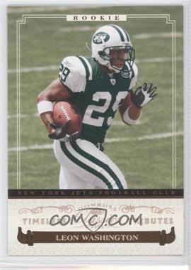 2006 Donruss Classics - [Base] - Timeless Tributes #158 - Rookies - Leon Washington /100