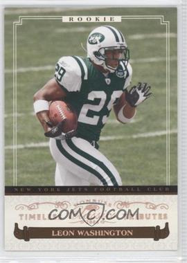 2006 Donruss Classics - [Base] - Timeless Tributes #158 - Rookies - Leon Washington /100