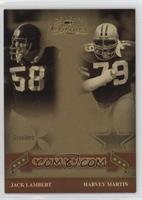 Jack Lambert, Harvey Martin [EX to NM] #/100