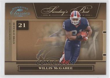 2006 Donruss Classics - Sunday's Best - Platinum #SB-1 - Willis McGahee /25