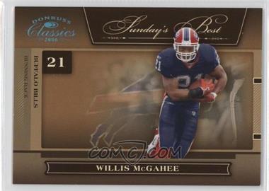 2006 Donruss Classics - Sunday's Best - Platinum #SB-1 - Willis McGahee /25