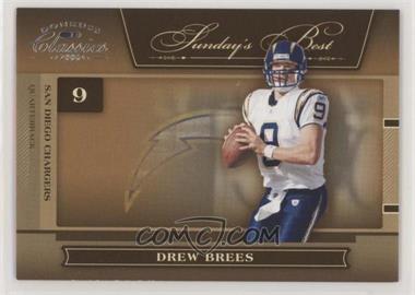 2006 Donruss Classics - Sunday's Best - Silver #SB-20 - Drew Brees /250 [Noted]