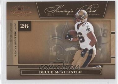 2006 Donruss Classics - Sunday's Best #SB-16 - Deuce McAllister /1000