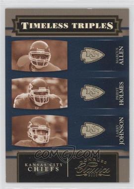 2006 Donruss Classics - Timeless Triples - Gold #TT-7 - Marcus Allen, Priest Holmes, Larry Johnson /100