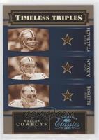 Roger Staubach, Troy Aikman, Drew Bledsoe #/25