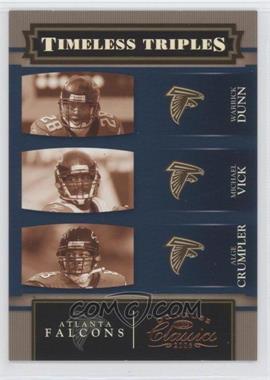 2006 Donruss Classics - Timeless Triples #TT-2 - Warrick Dunn, Michael Vick, Alge Crumpler /1000