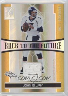 2006 Donruss Elite - Back to the Future - Jerseys #BTF-12 - John Elway, Jake Plummer /299