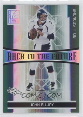 2006 Donruss Elite - Back to the Future #BTF-12 - John Elway, Jake Plummer /1000