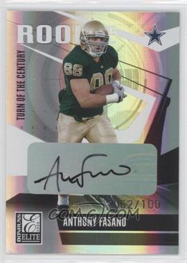 2006 Donruss Elite - [Base] - Turn of the Century Signatures #106 - Anthony Fasano /100