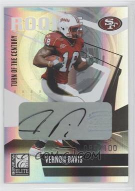 2006 Donruss Elite - [Base] - Turn of the Century Signatures #220 - Vernon Davis /100