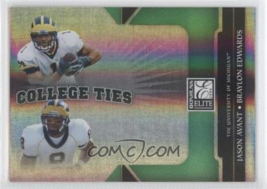 2006 Donruss Elite - College Ties #CT-7 - Braylon Edwards, Jason Avant /1000