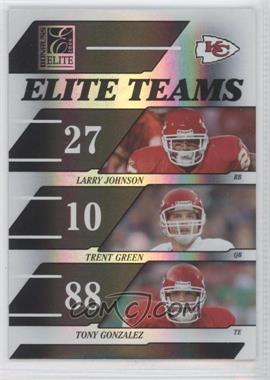 2006 Donruss Elite - Elite Teams - Black #ET-11 - Larry Johnson, Trent Green, Tony Gonzalez /1000