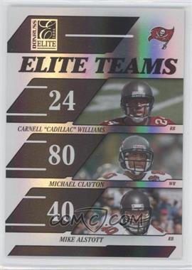 2006 Donruss Elite - Elite Teams - Black #ET-24 - Carnell "Cadillac" Williams, Michael Clayton, Mike Alstott /1000