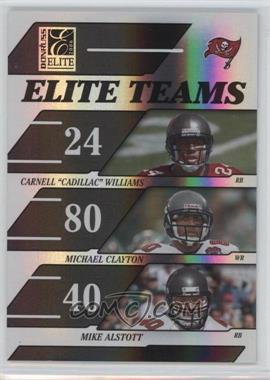2006 Donruss Elite - Elite Teams - Black #ET-24 - Carnell "Cadillac" Williams, Michael Clayton, Mike Alstott /1000