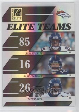 2006 Donruss Elite - Elite Teams - Black #ET-7 - Ashley Lelie, Jake Plummer, Tatum Bell /1000