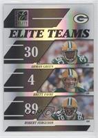 Ahman Green, Brett Favre, Robert Ferguson #/1,000